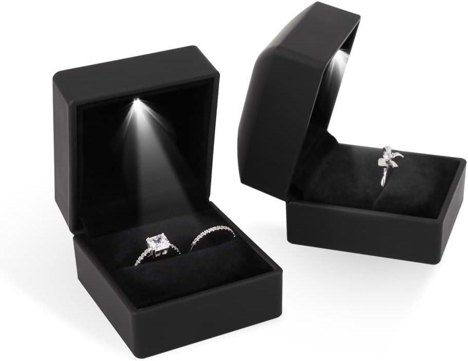 Luxurious Jewelry Gift Box with LED Light – Ideal for Weddings & Anniversaries