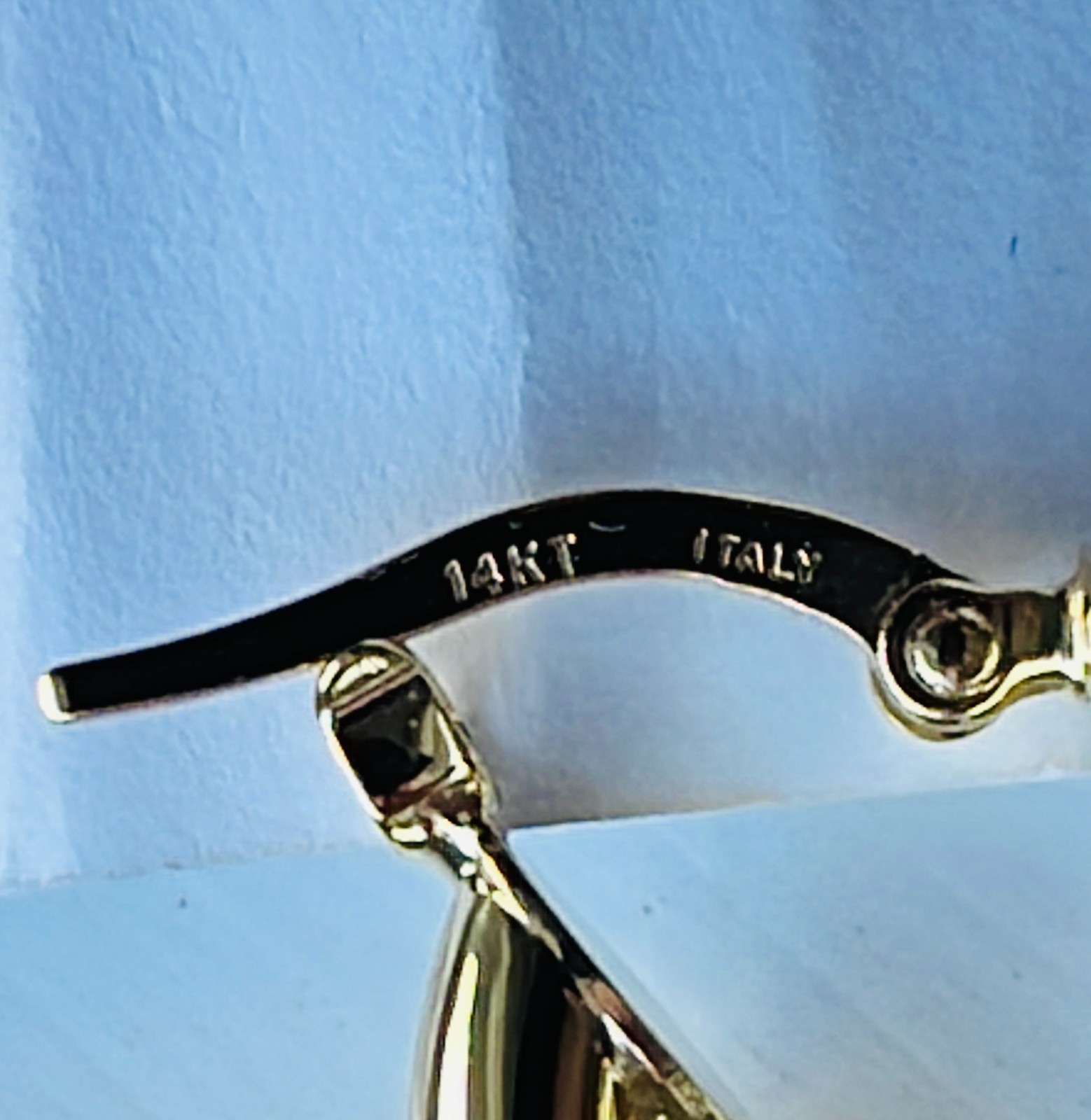 14K EternaGold Polished & Diamond Cut Nested Hoop Earrings, 3.2 grams – NEW!