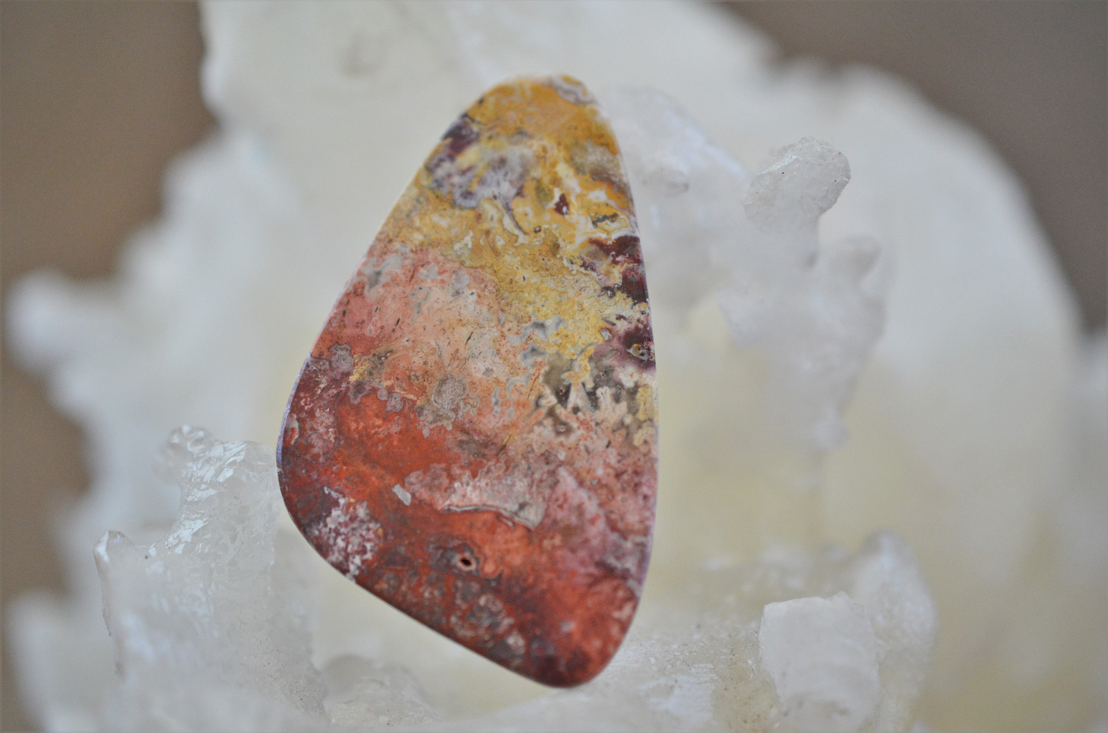 Mexican Crazy Lace Agate Free Form Cabochon 15 grams 46.83 X 33.45 X 7.00MM