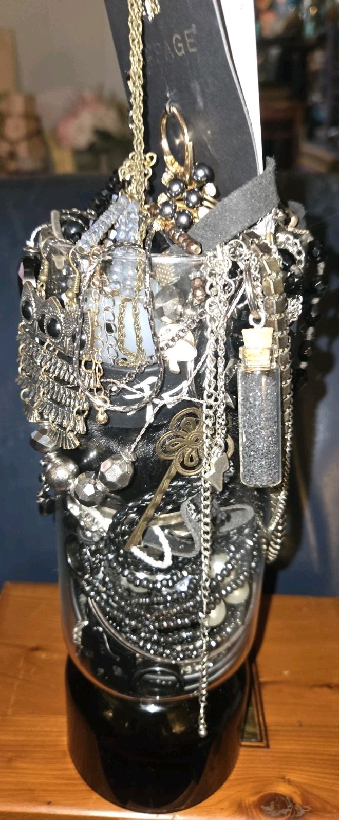Goth Black☠️ Emo Gems~Mystery Jewelry Jar~All Wearable Pieces/Packed Full