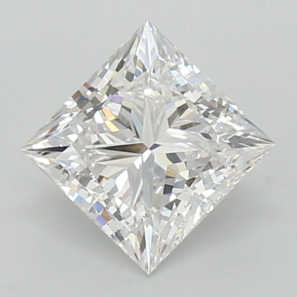 1.83 Ct PRINCESS Cut IGI Certified Lab Grown CVD Diamond E Color VS1 Clarity