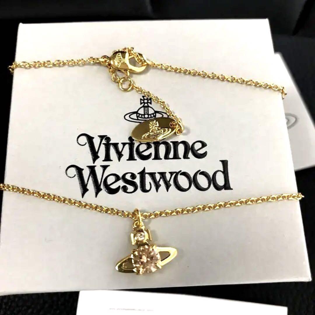 Vivienne Westwood Necklace REINA Orb Gold IN BOX [EJ7724