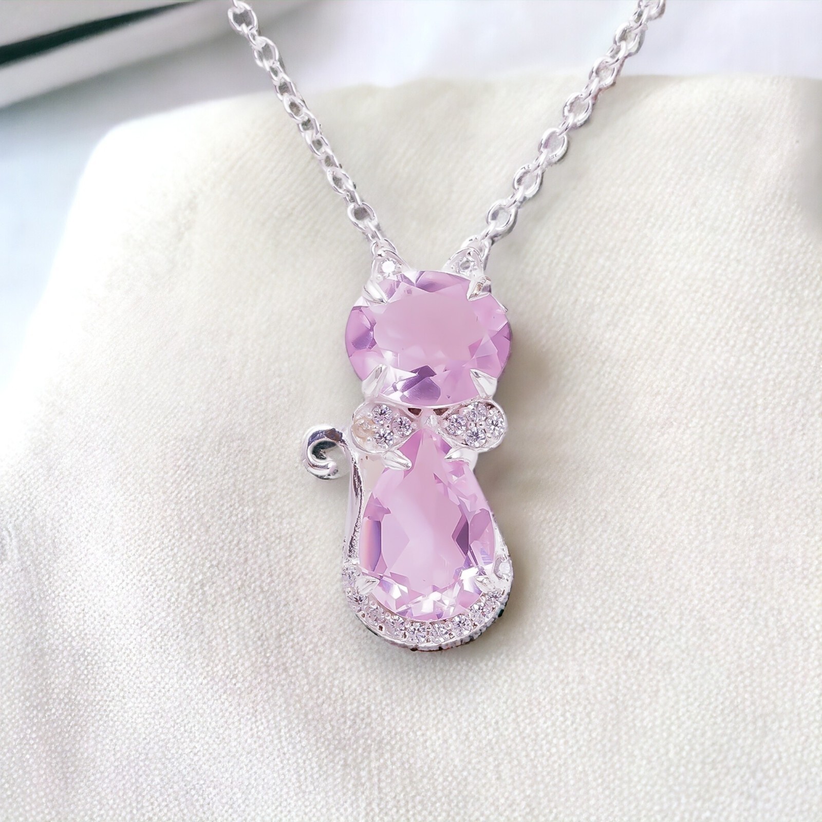 Natural Morganite Gemstone Indian Jewelry 925 Sterling Silver Pendant For Women