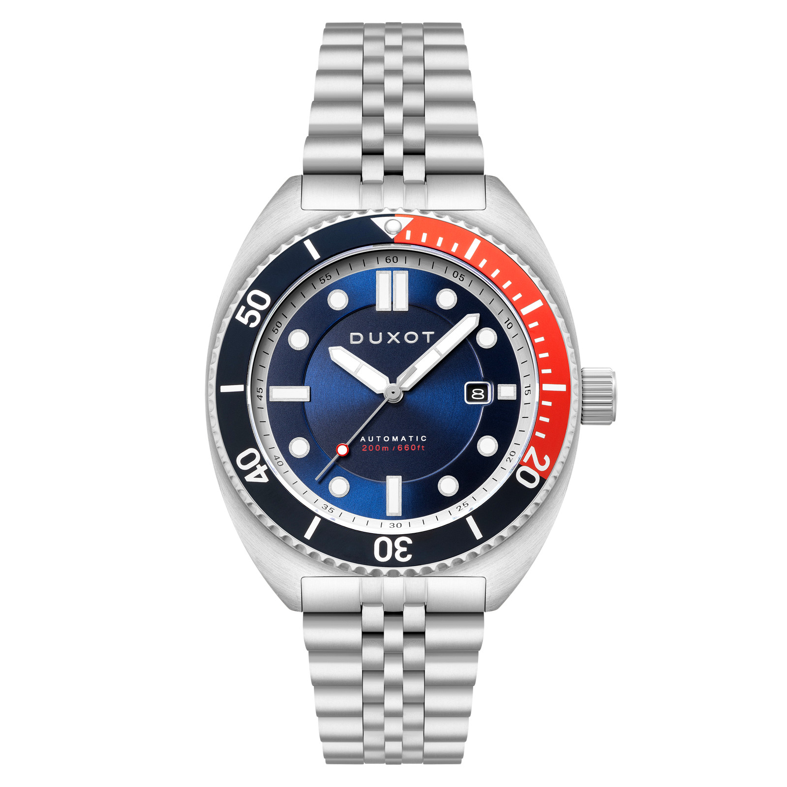 Duxot Tortuga Stainless Steel 45mm Japanese Automatic Wristwatch DX-2026-33