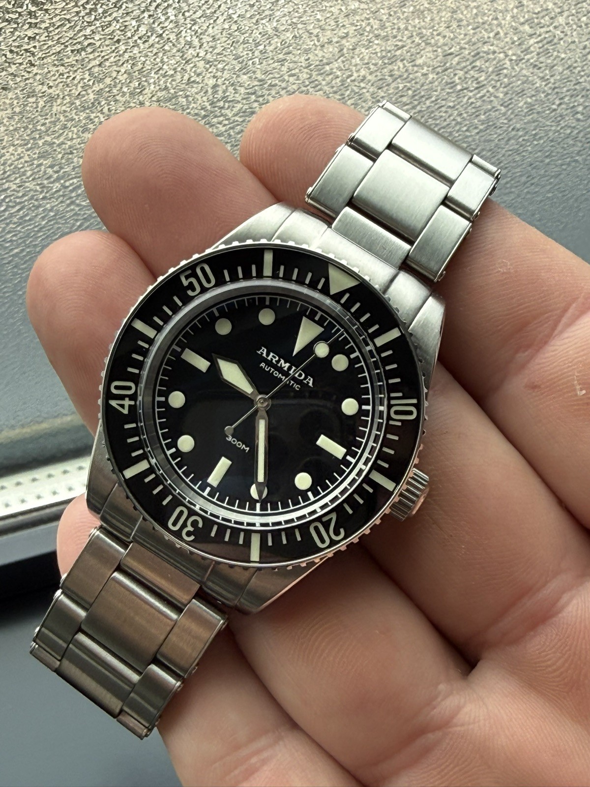 Armida A9 300m 39mm Milsub diver Shipped from USA