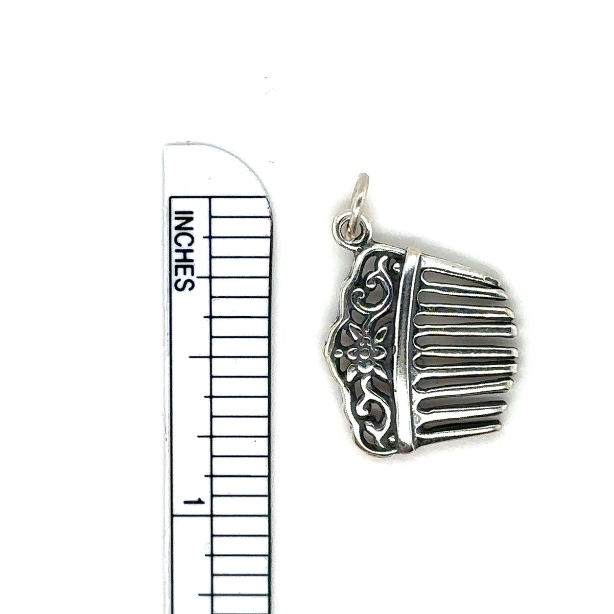 Shube’s Dakota West Sterling Silver Victorian Style Hair Comb Charm / Pendant 2g