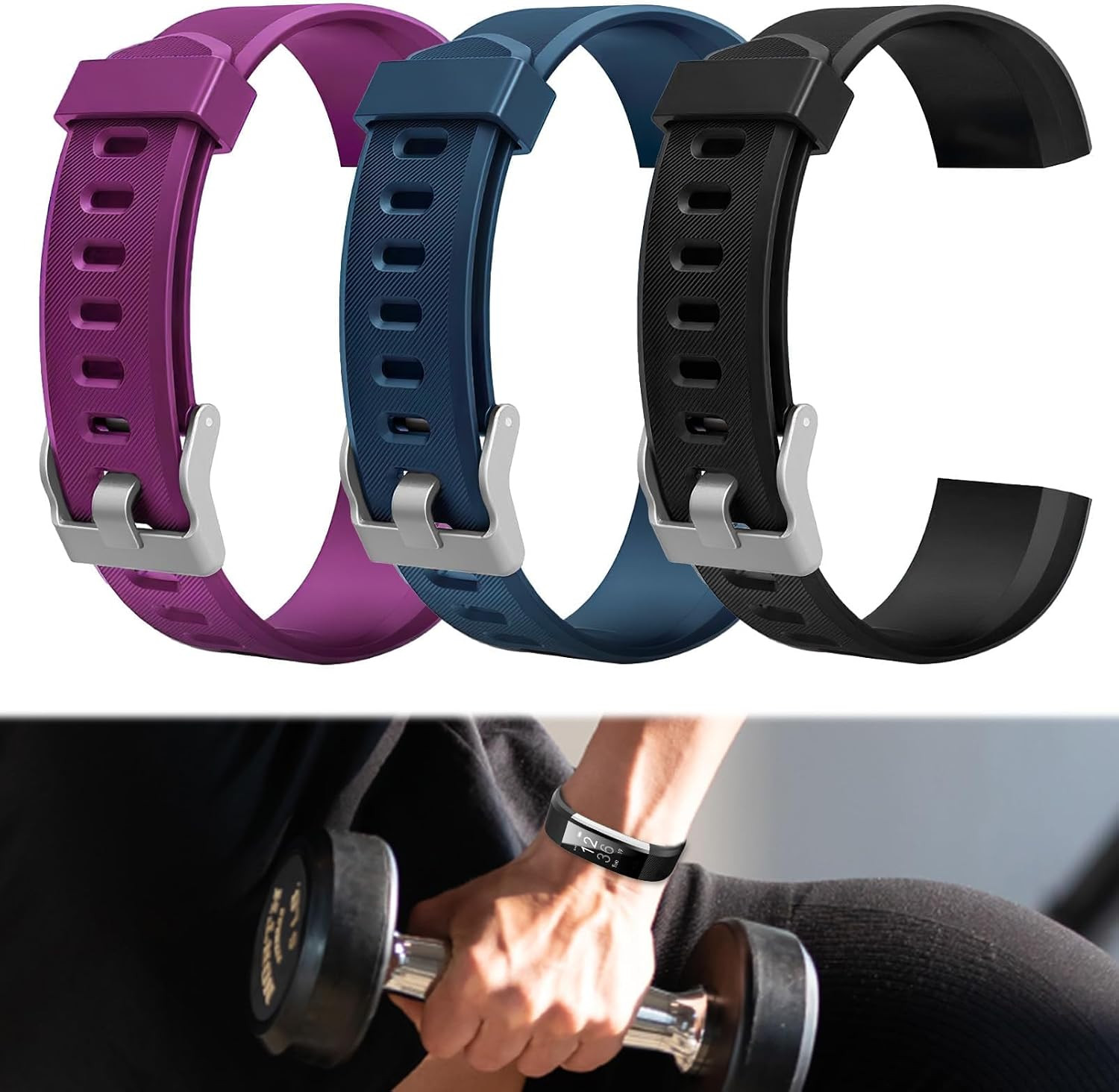 Watch Bands Replacement for Id115Plus HR, Very Fit Pro Activity Fitness Tracker