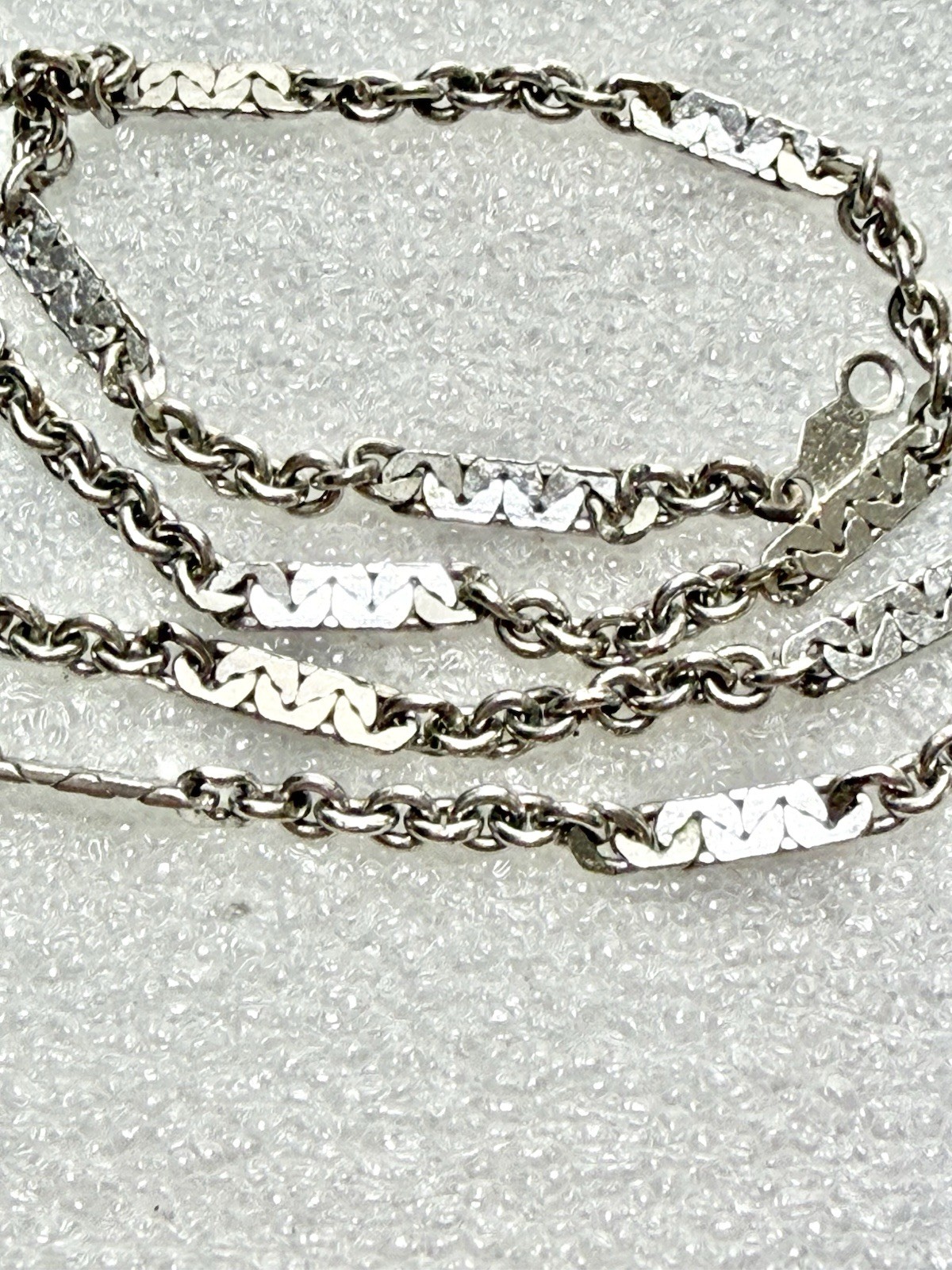 Vintage 925 Sterling Silver ELKA Fancy Link 30” Necklace 10.33g