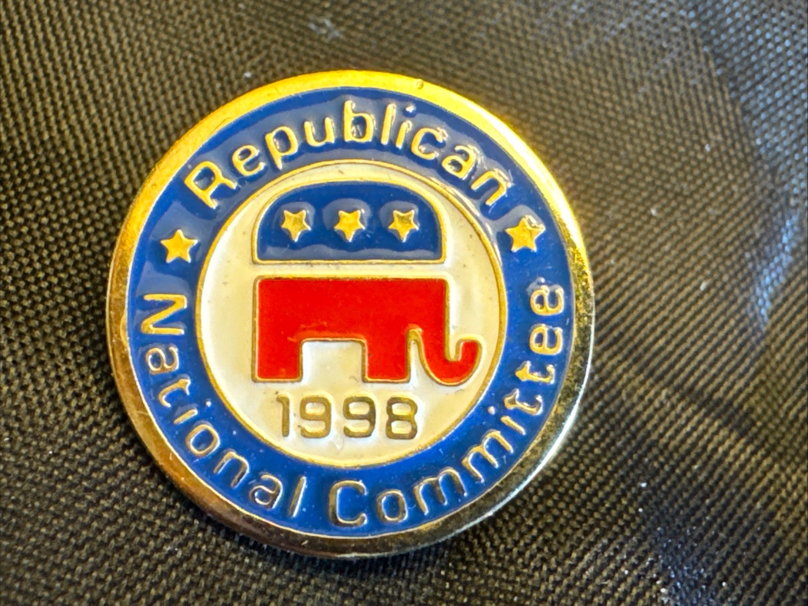 1998 RNC Right Republican National Committee Vintage Tie Tack Lapel Pin s01
