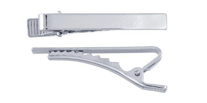 100 TIE BAR Findings SILVER Flat Surface 1.7″ L x .22″ W Strong CLIP 43mmx2.6mm
