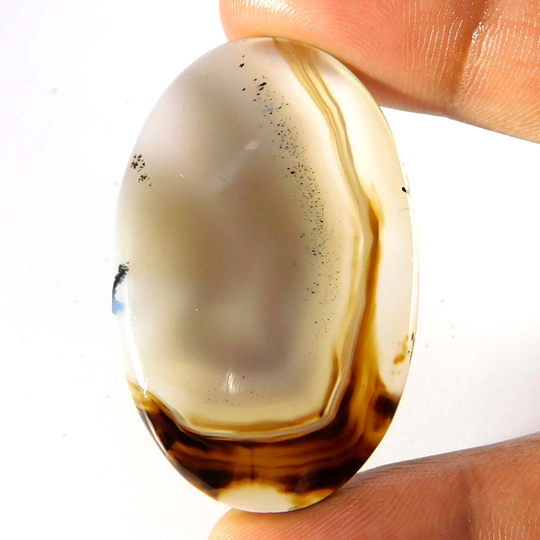 100% Natural Unique MONTANA Agate Oval Cabochon Loose Gemstone 58.85Cts