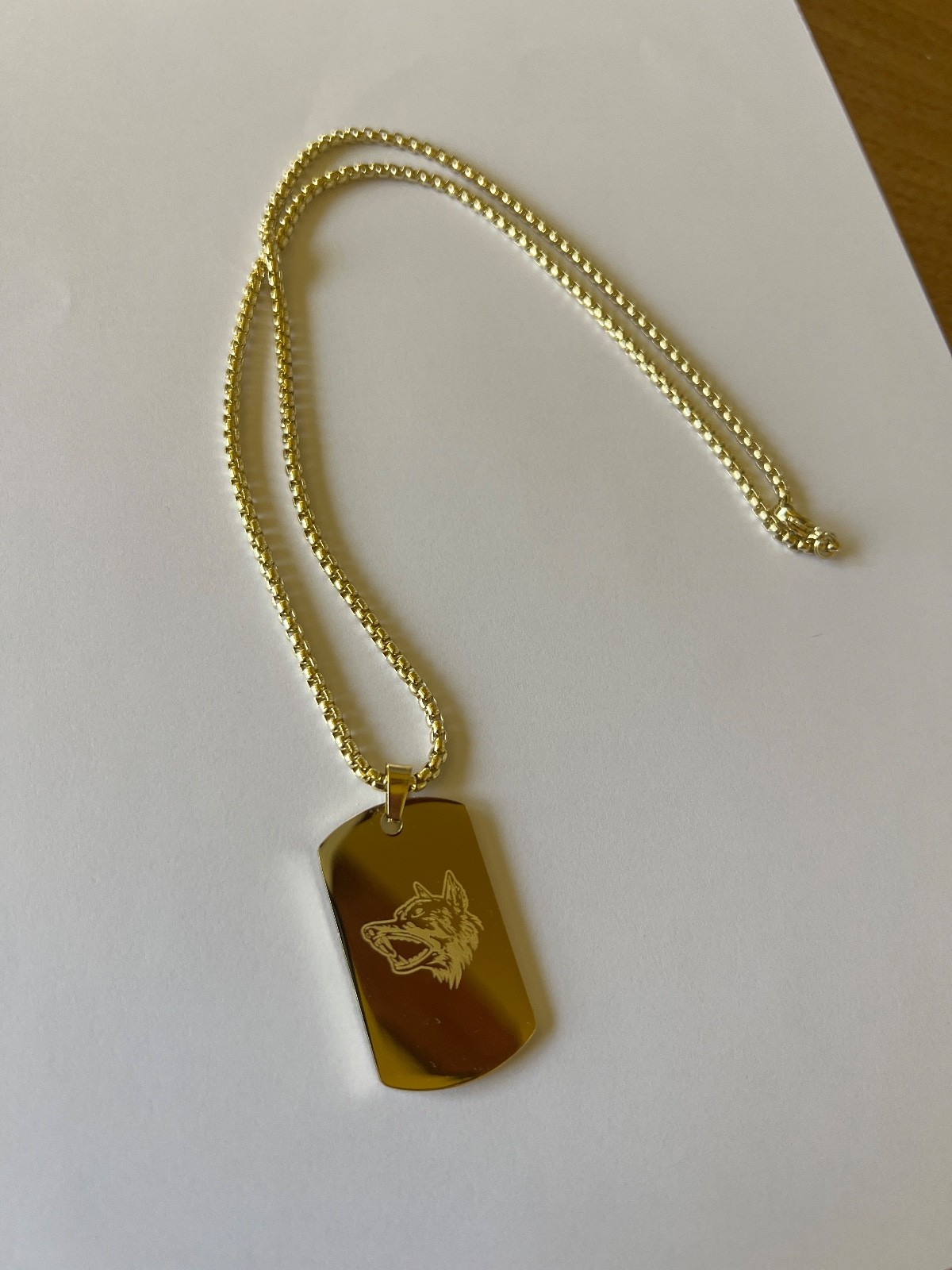 Tuff Crowd Dog Tag – Gold. Limited Edition Promo Item New