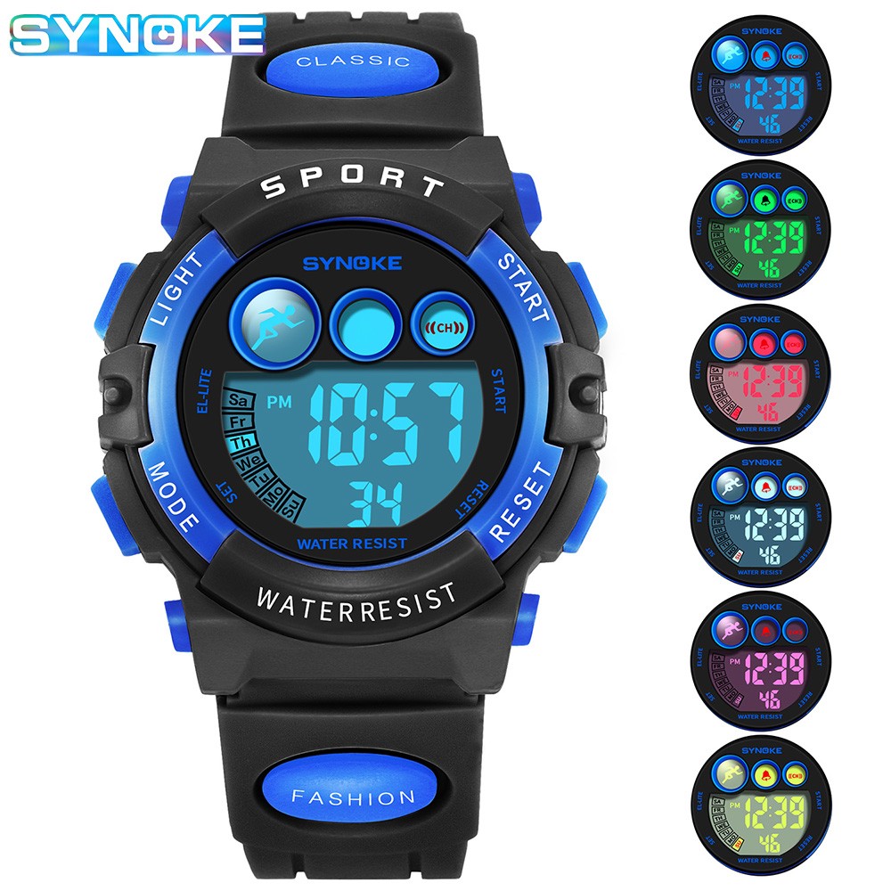 Kids Digital LED Watch Boys Girls Waterproof Sports Outdoor Watches Best Gift