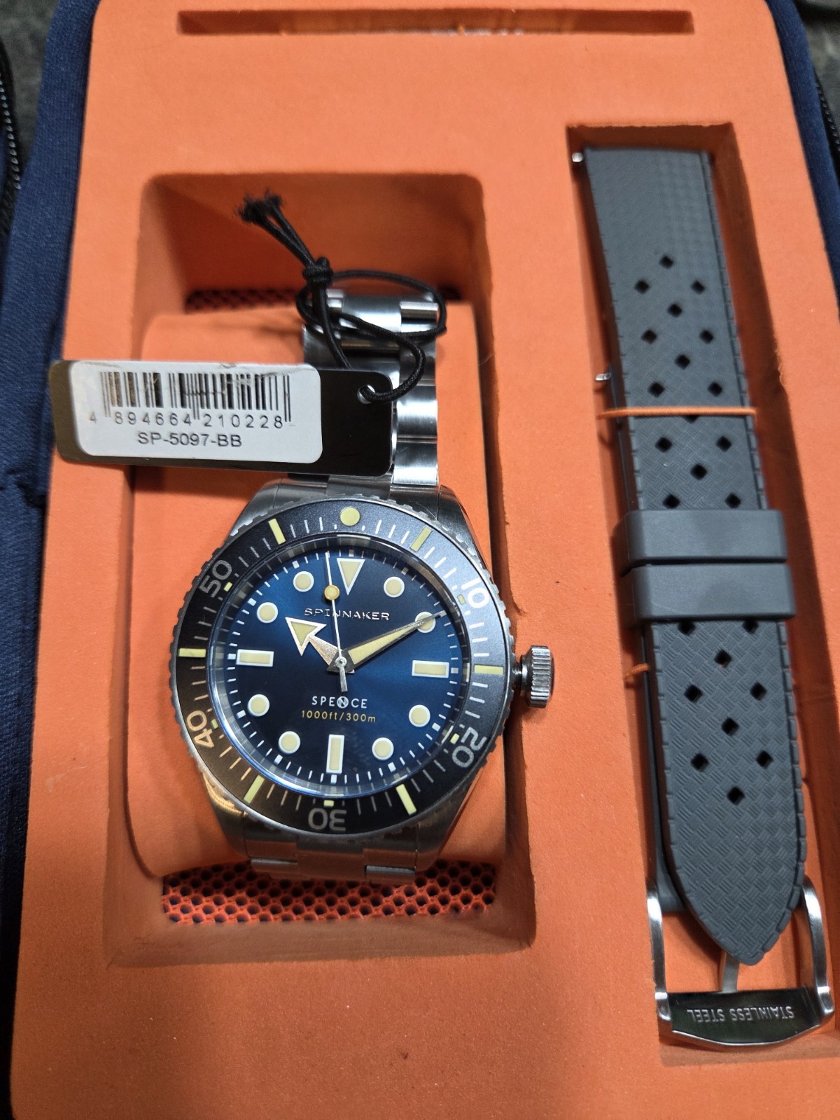 Spinnaker Spence 300 Stainless Steel 40mm Japanese Automatic Wristwatch SP-5097-