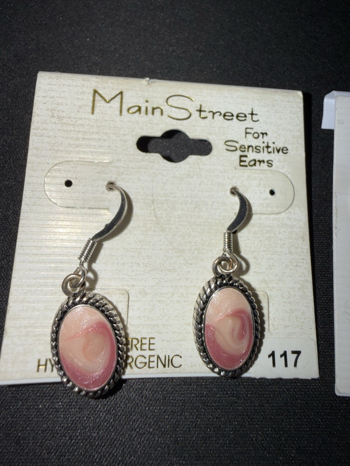 Main Street Hypoallergenic Dangly Earrings 2 Sets New In Package