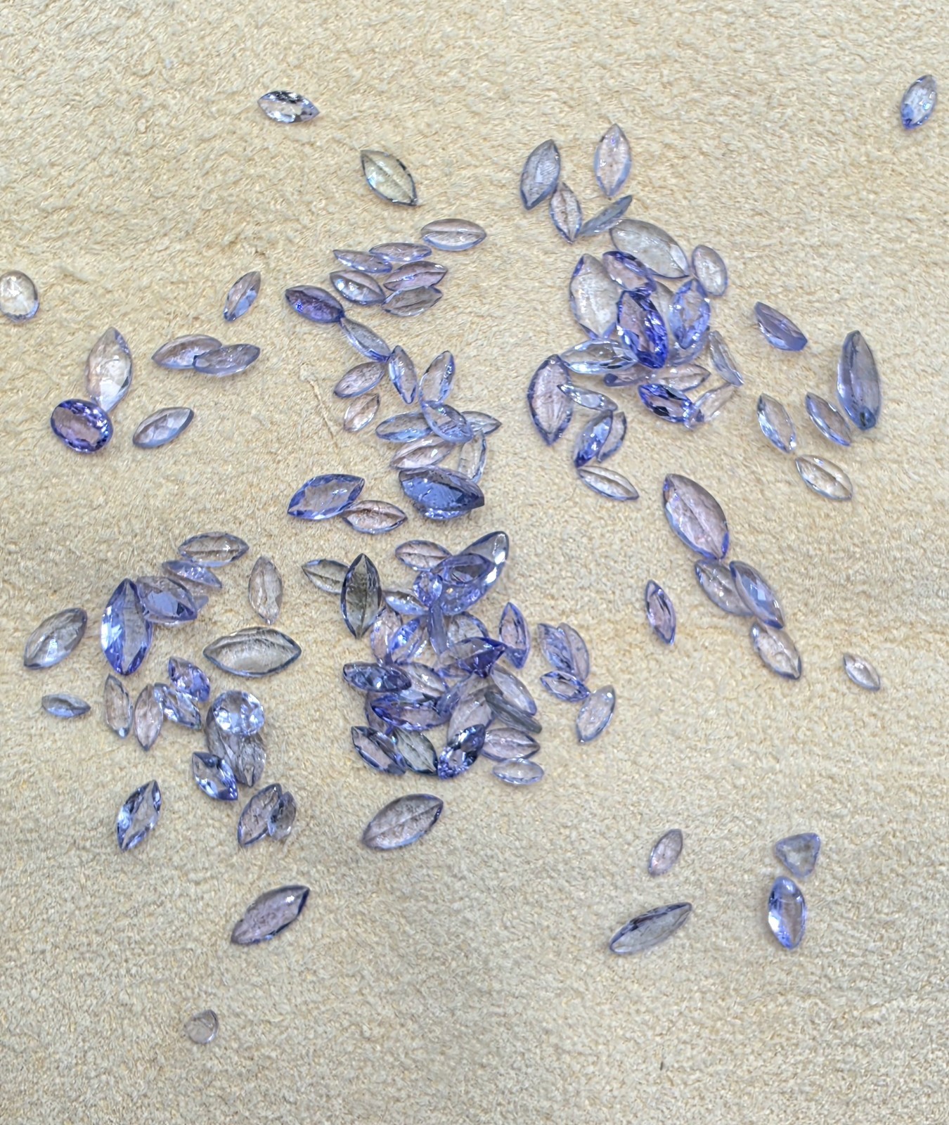 10.0 CTW Mixed Marquise Cut Tanzanite Parcel 100+ Loose Gemstones Labeled Gems