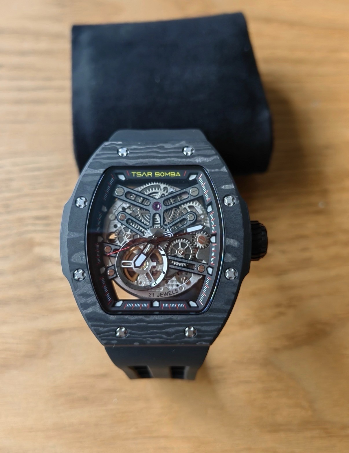 TSAR BOMBA Atomic Watch Interchangeable FULL CARBON FIBER EDITION (54/300) RARE