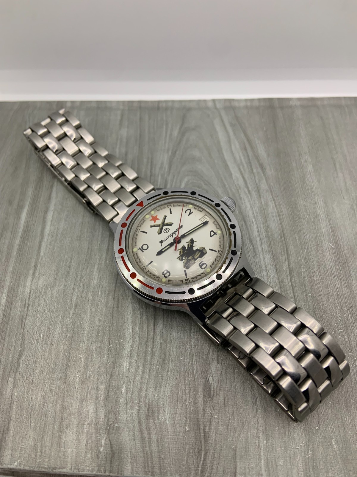Military Soviet Men’s Watch Vostok Komandirskie Wostok Automatic USSR Russia