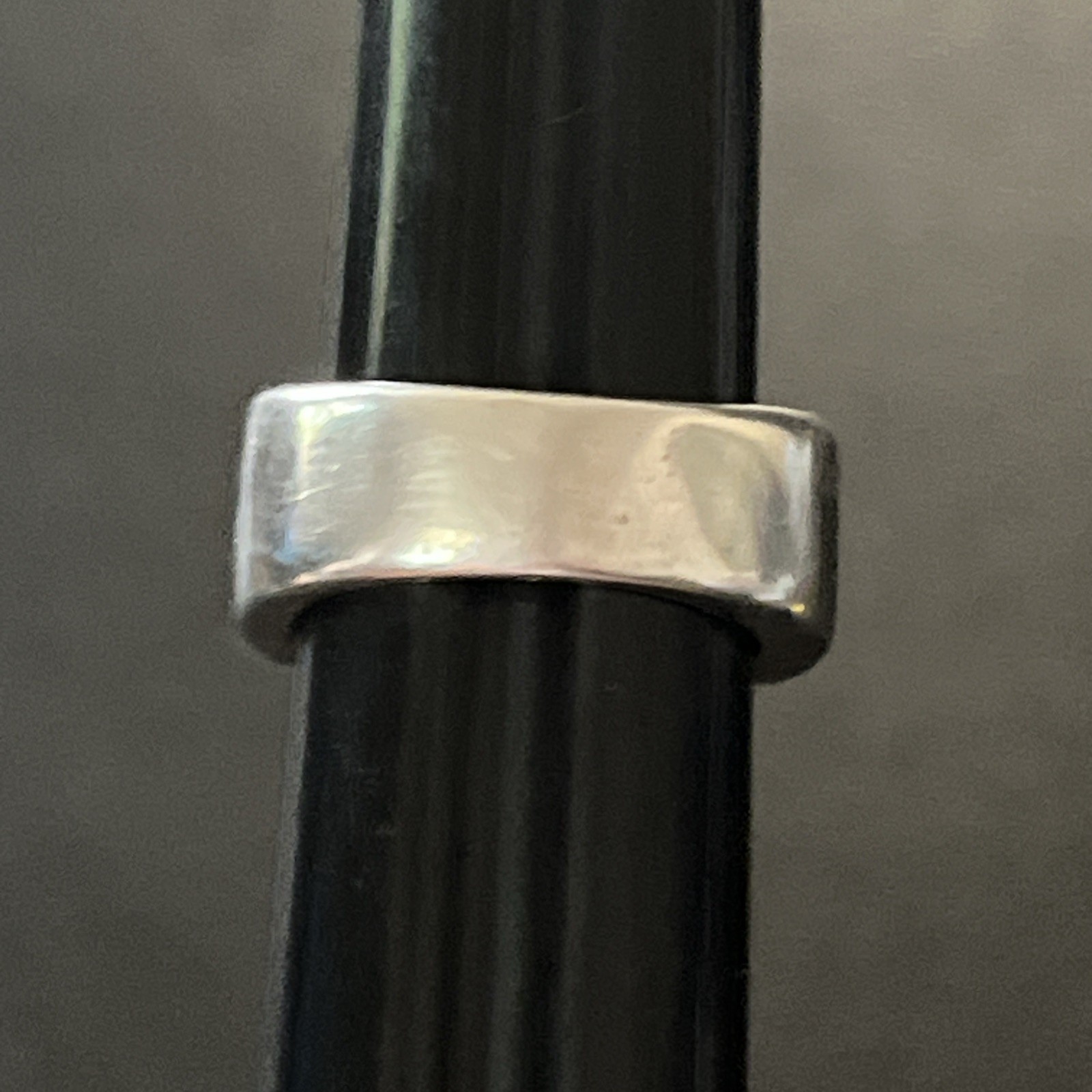 Vintage Milor Italy Basket Weave Brick Statement Wide Band Ring 925 Sterling 6