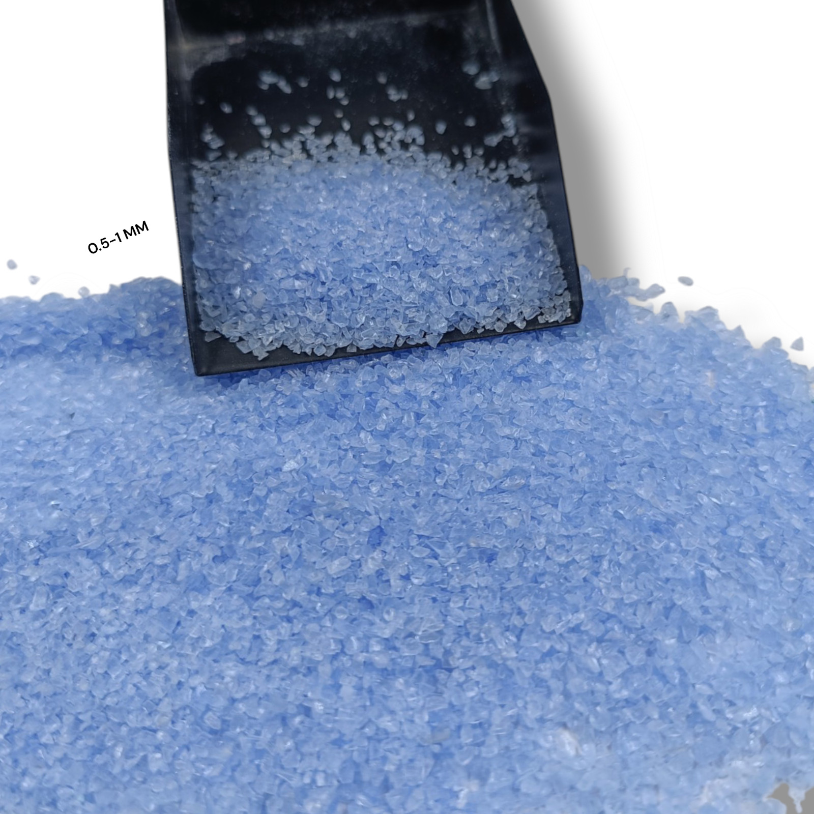 Crushed Opaque Blue Hydro Quartz Crushed Gemstone Coarse All Size For Inlays