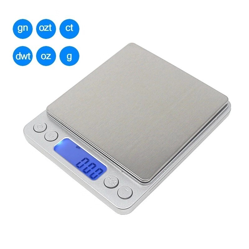 Digital Weight Scale Kitchen Jewelry Gold Grain Food MiniSize Gram 2000g/0.1g zz