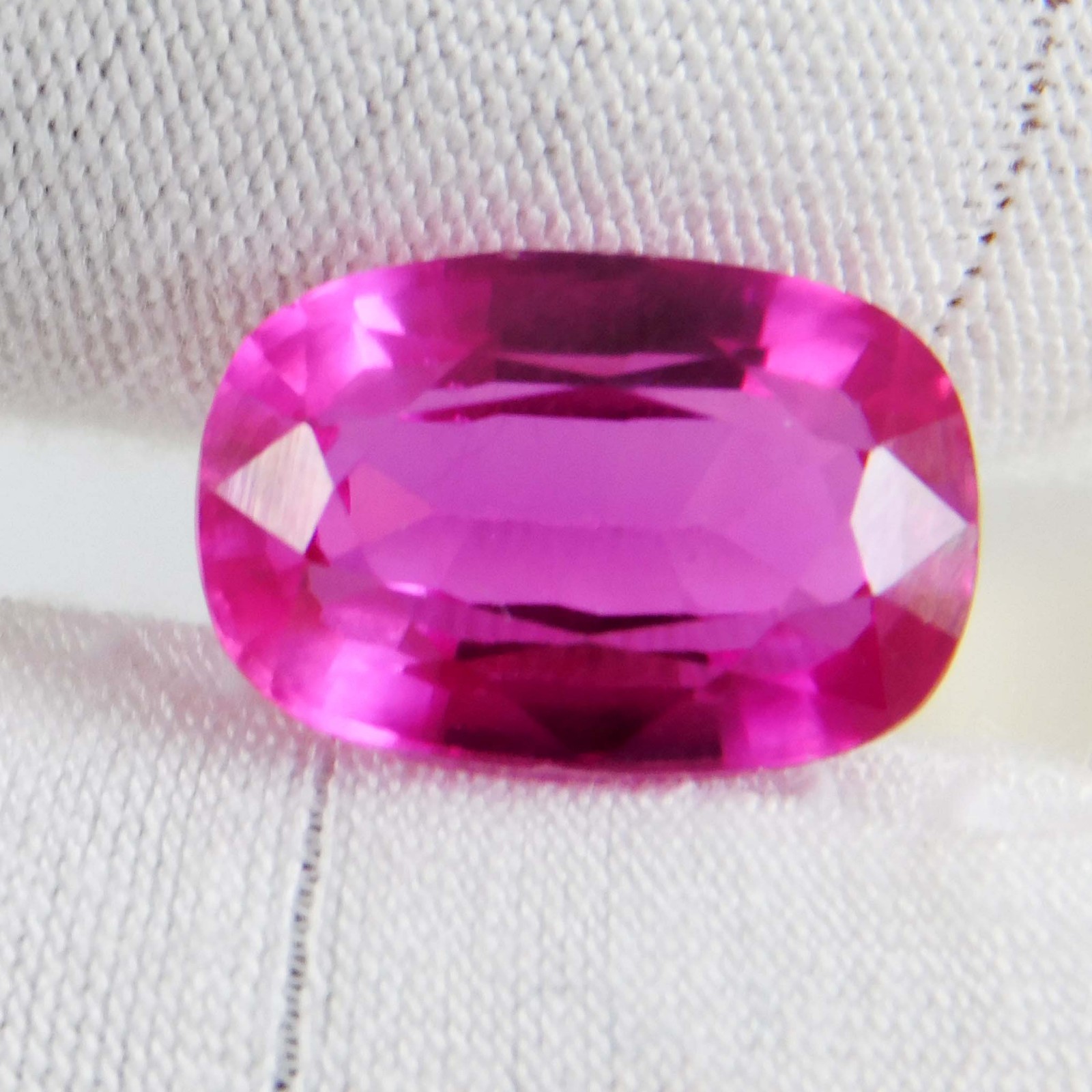 Certified PIGEON BLOOD Pink Ruby 6.70 Ct Natural Untreated Cushion Exclusive