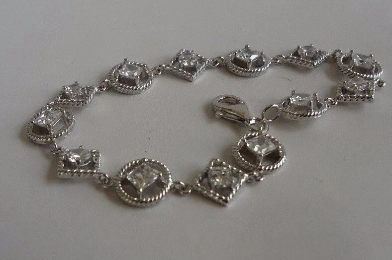 6.00Ct Round Lab-Created Diamond Women’s Tennis Bracelet 14K White Gold Plated