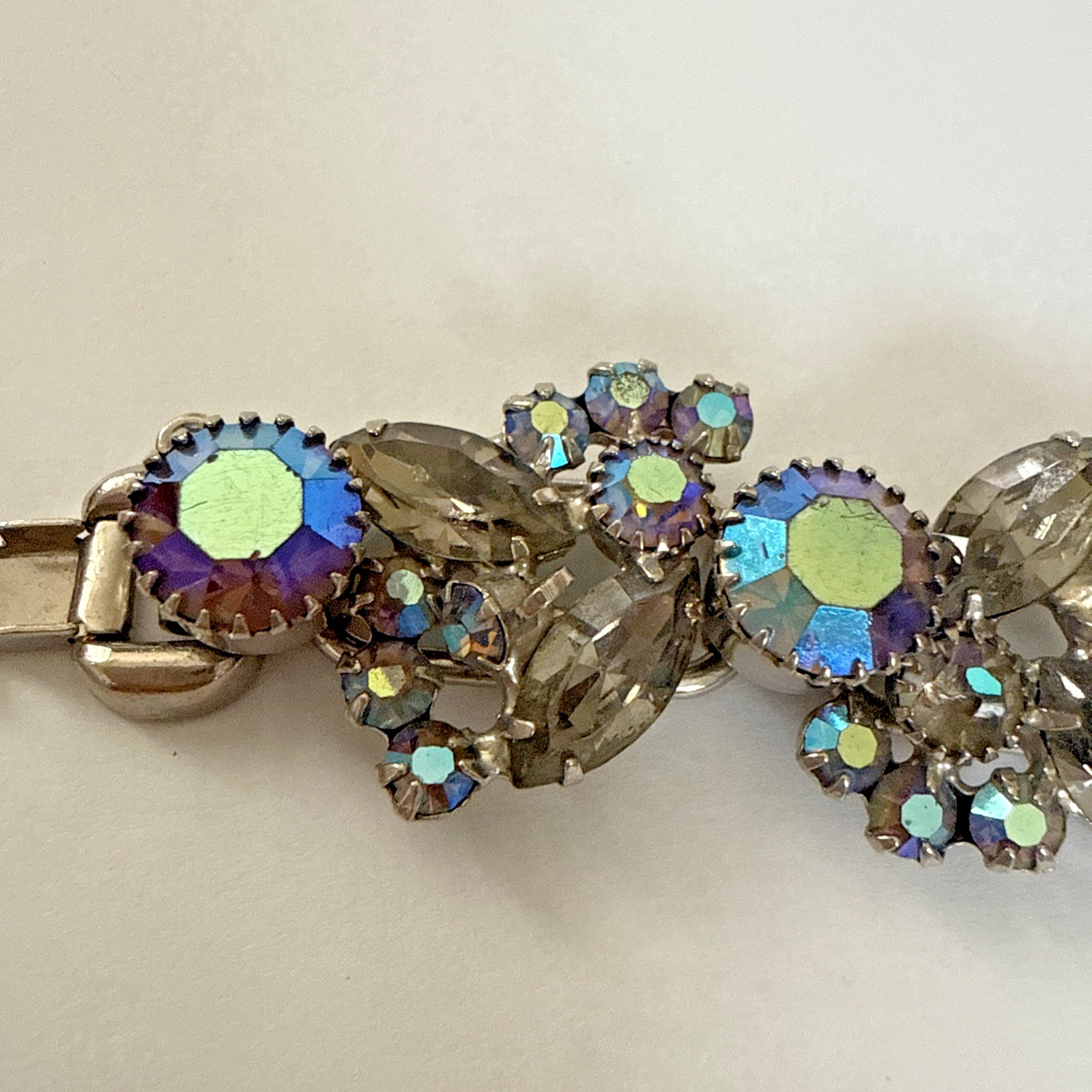 Juliana Delizza & Elster 5 Link Blue Aurora Borealis (AB) Bracelet READ