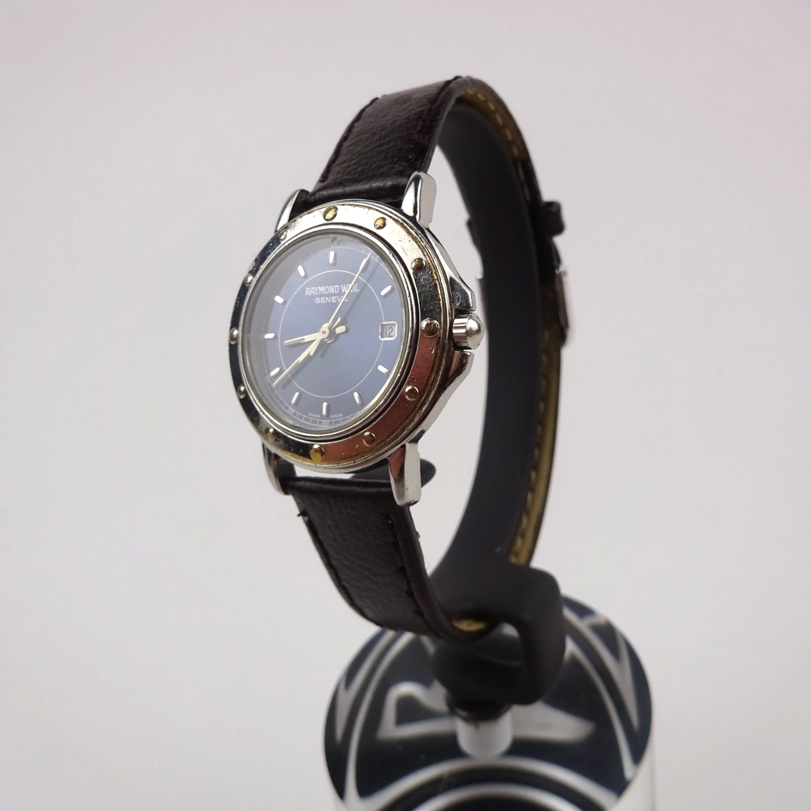 Raymond Weil Tango 5360 Watch Blue Dial Women’s Brown Leather Strap