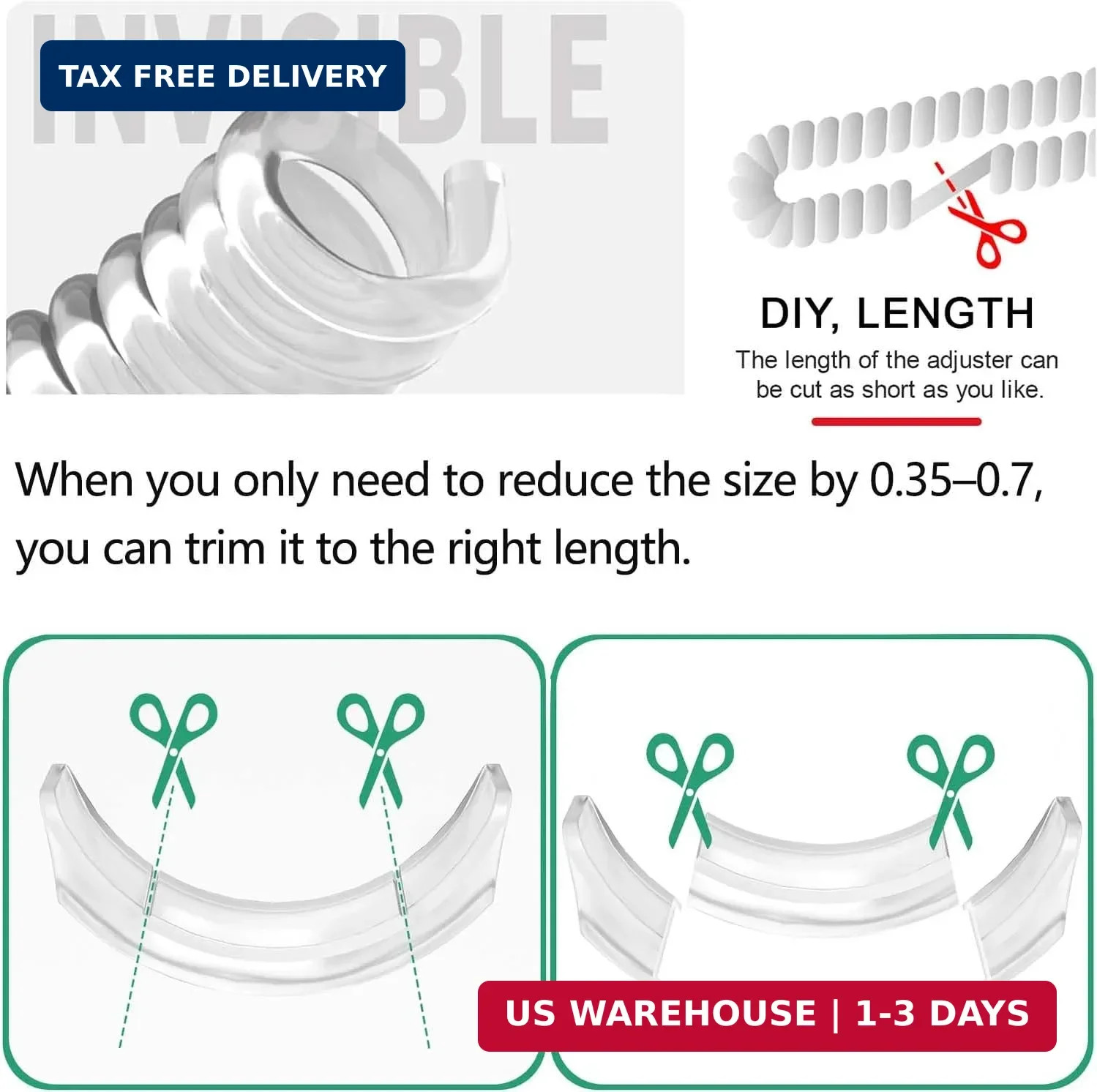 Xixter Ring Sizers for Loose Rings,14-Pack Adjuster Kit with Premium TPU to Stop