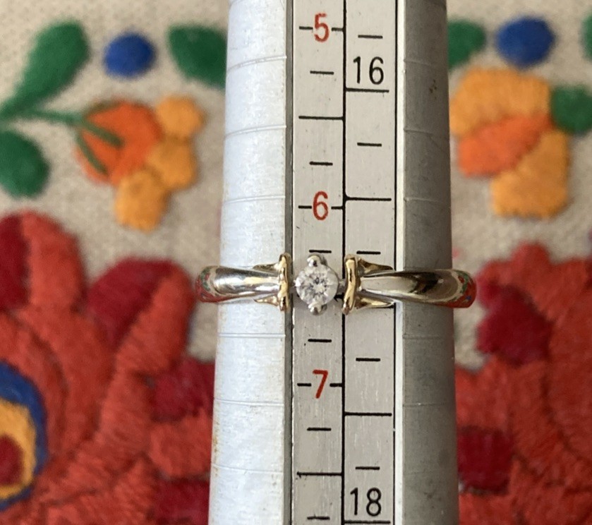 14k White Gold Diamond Solitaire Ring Size 6.5 – 3mm Stone 2.50 Grams