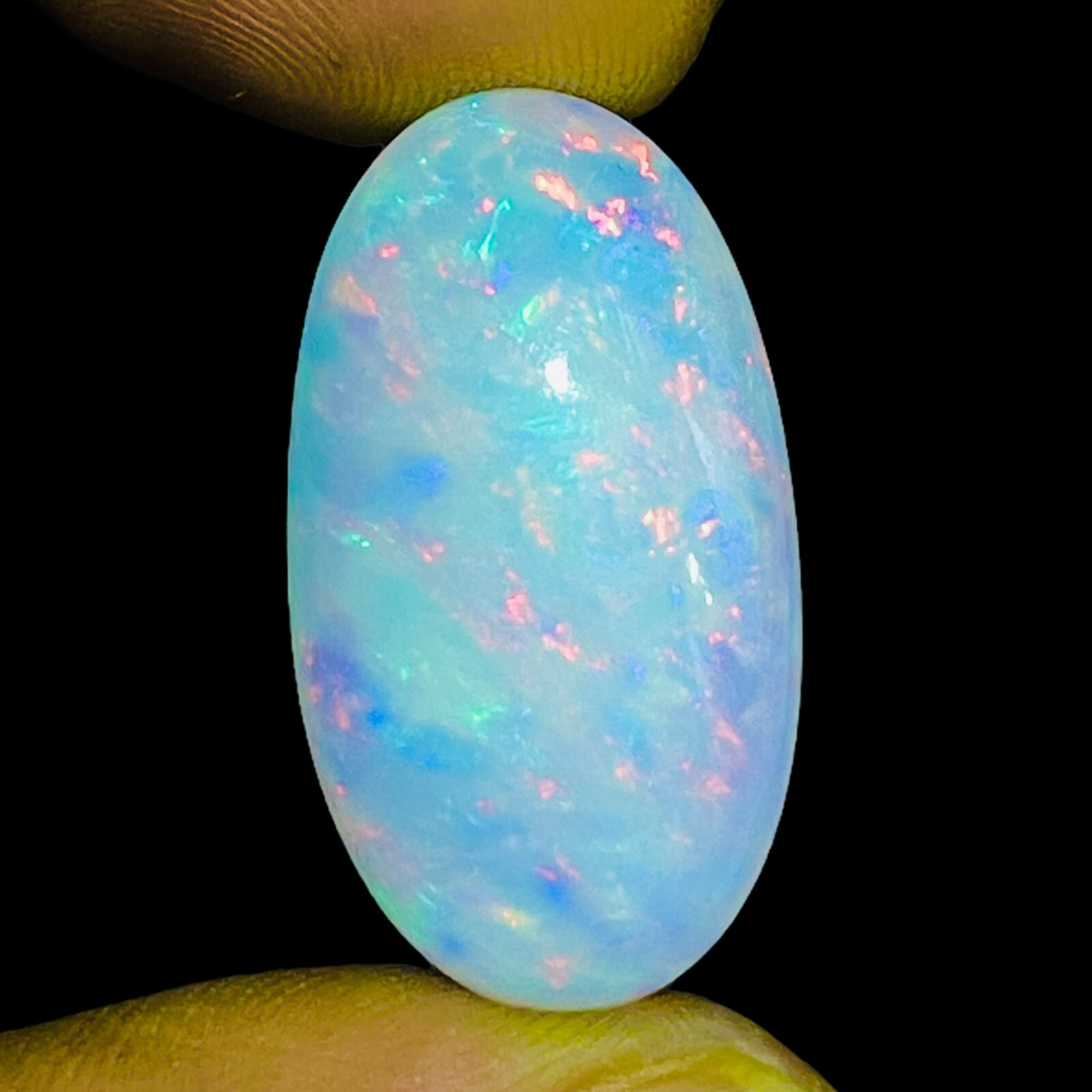 6.97 Ct Genuine Ethiopian Opal Welo Fire Flashy Natural Certified Gemstone