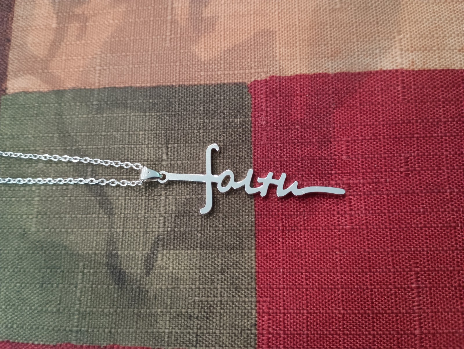 NEW Faith Necklace * S925 * 18 to 20 Inches * Lobster Claw Clasp * Gift Idea