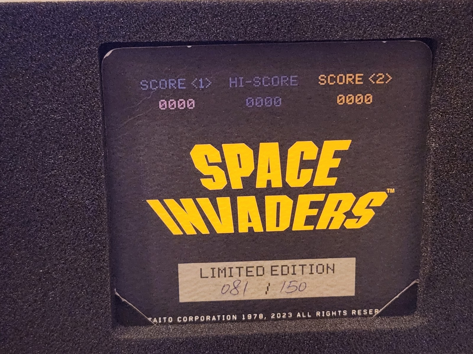 Nubeo Space Invaders Watch for Men Goldtone Limited Edition #81/150