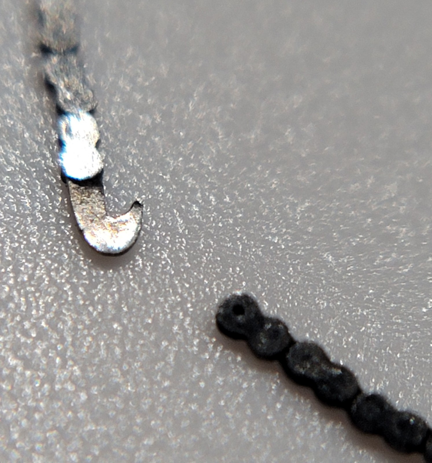 SB8: Vintage 7.5″ Verge Fusee Watch Chain – One Hook – Antique Pocket Watch Part
