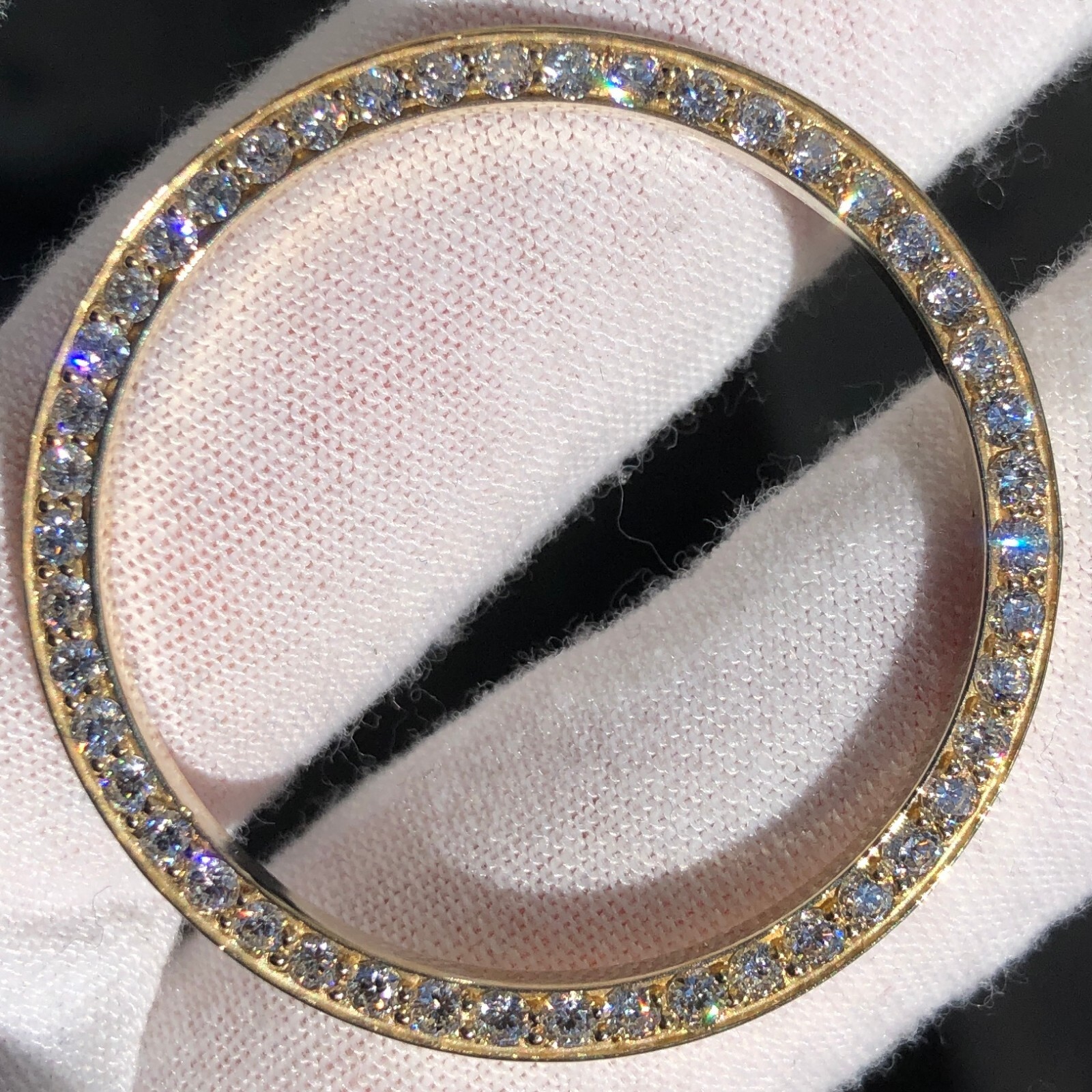 Custom 2.00 CT Lab Grown Diamond Bezel Rolex Datejust 41mm Watch 14k Gold Finish