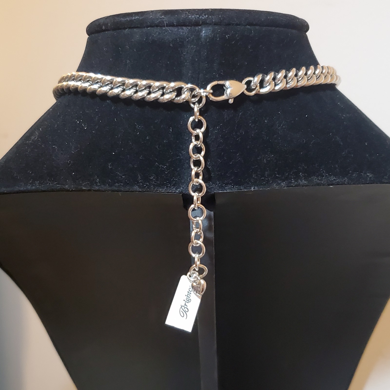 NWT Brighton Ferrara Two Tone Reversible Adjustable Short Necklace- 15″-18″