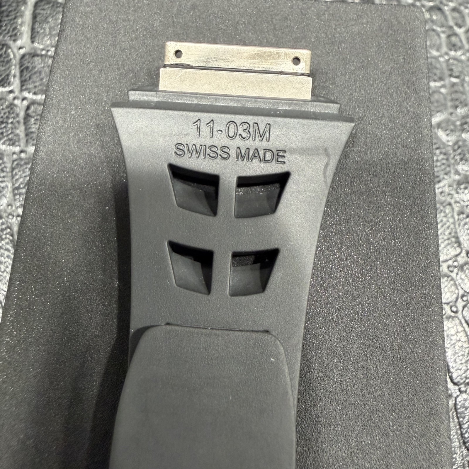 RM11-03 RICHARD MILLE BLACK RUBBER STRAP – 100% AUTHENTIC ORIGINAL & UNWORN
