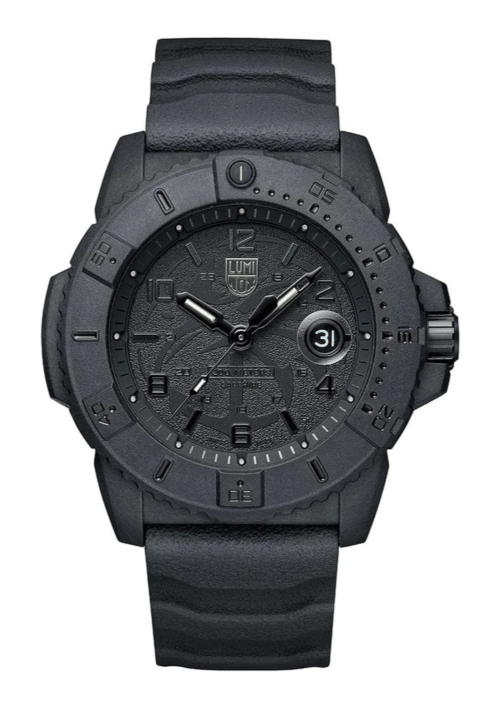 Luminox XS.3601.BO.NSF Navy SEAL Foundation Military Blackout Swiss Watch 45 mm