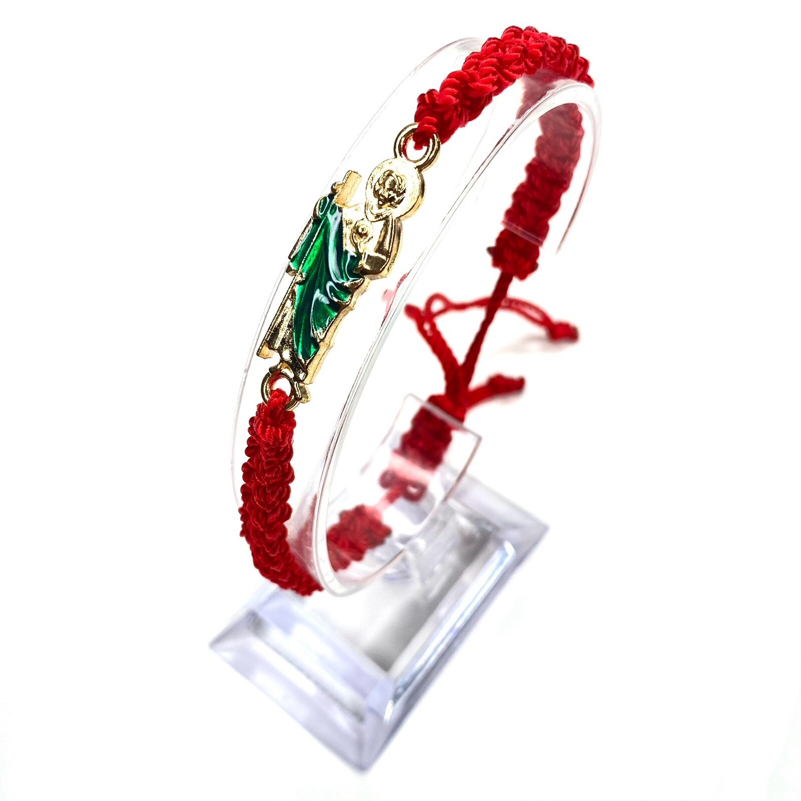 Handmade San Judas Tadeo Pulsera Mal De Ojo Amuleto Saint Jude Bracelet Red