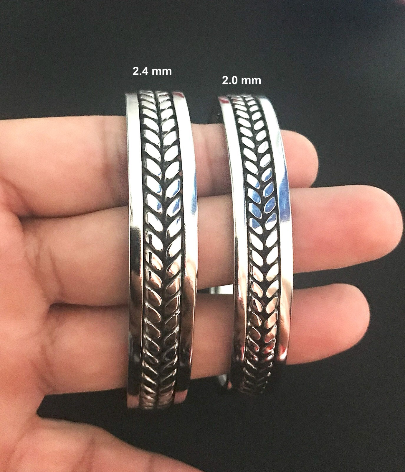 Bracelets Bangle Handmade Stainless Steel welding wire Silver Color #20