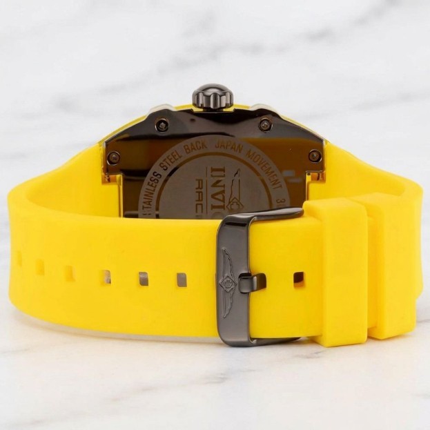 Invicta 48721 Racing Men’s 48.5mm Tonneau Yellow Quartz Sport Fashion Watch