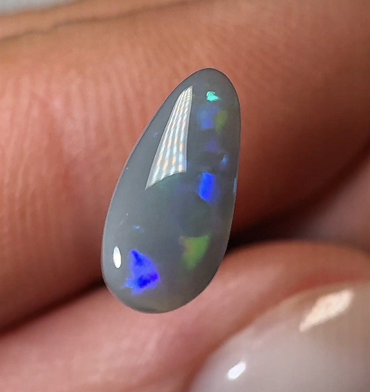 Natural Solid Australian Dark Opal 0.55ct, Lightning Ridge, jewelry making stone