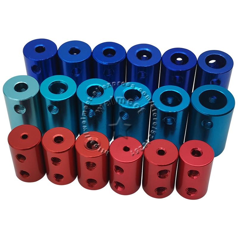 2mm/3mm/3.17mm/4mm/5mm/6mm/6.35mm/7mm/8mm/10mm Aluminum Rigid Shaft Coupler Rigi