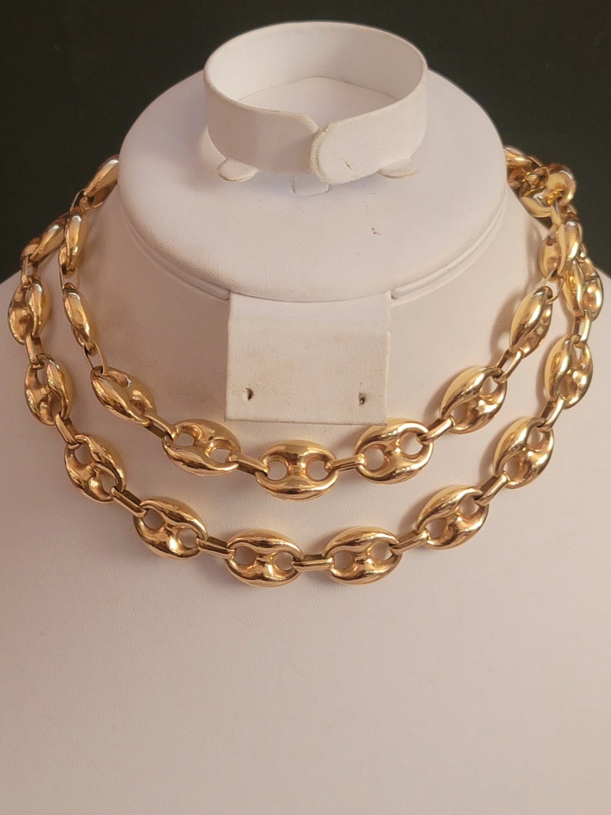 Rare Find, Large,14k Gold Puffed Mariner Link Chain 84 Grams