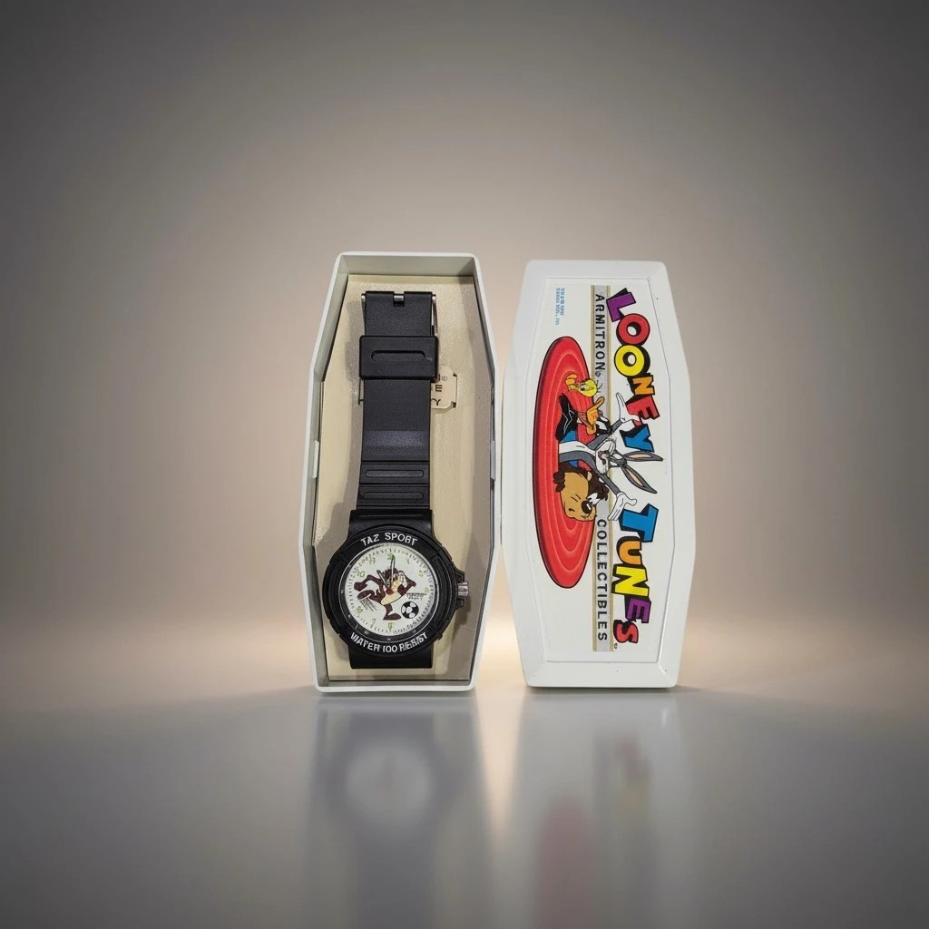 🔥🔥🔥 NOS, ARMITRON LOONEY TUNES COLLECTION (TAZY SPORT), ALL AGES QZ WATCH,NEW