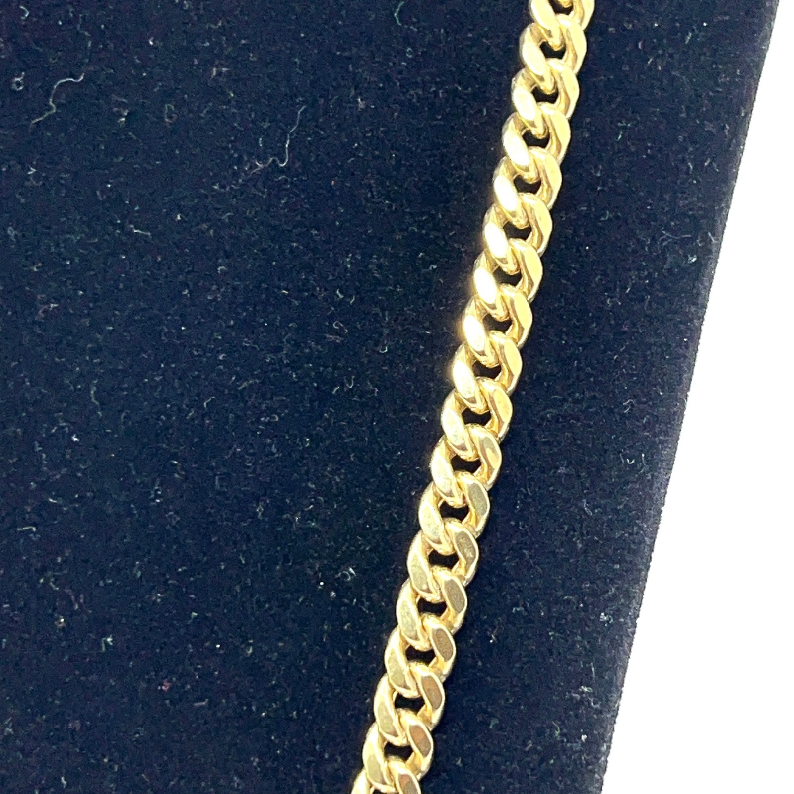 10K Yellow Gold Semi-Hollow Miami Cuban Necklace Chain 26″ – 31.6g – 6.7mm