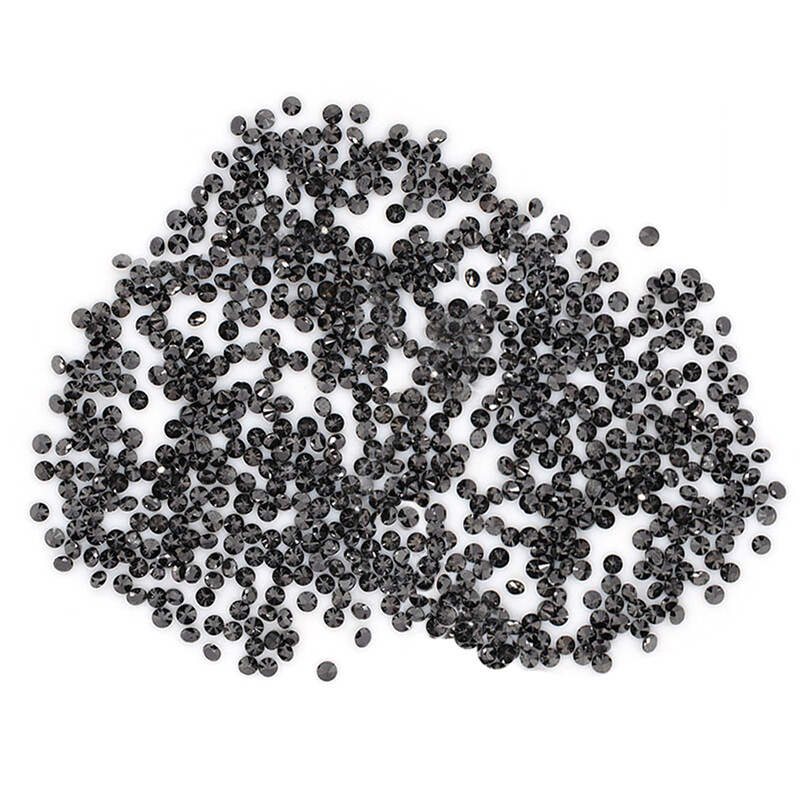Natural Loose Diamond in Round Black Color I2-I3 Clarity 0.70 to 1.50 MM 100 PCS