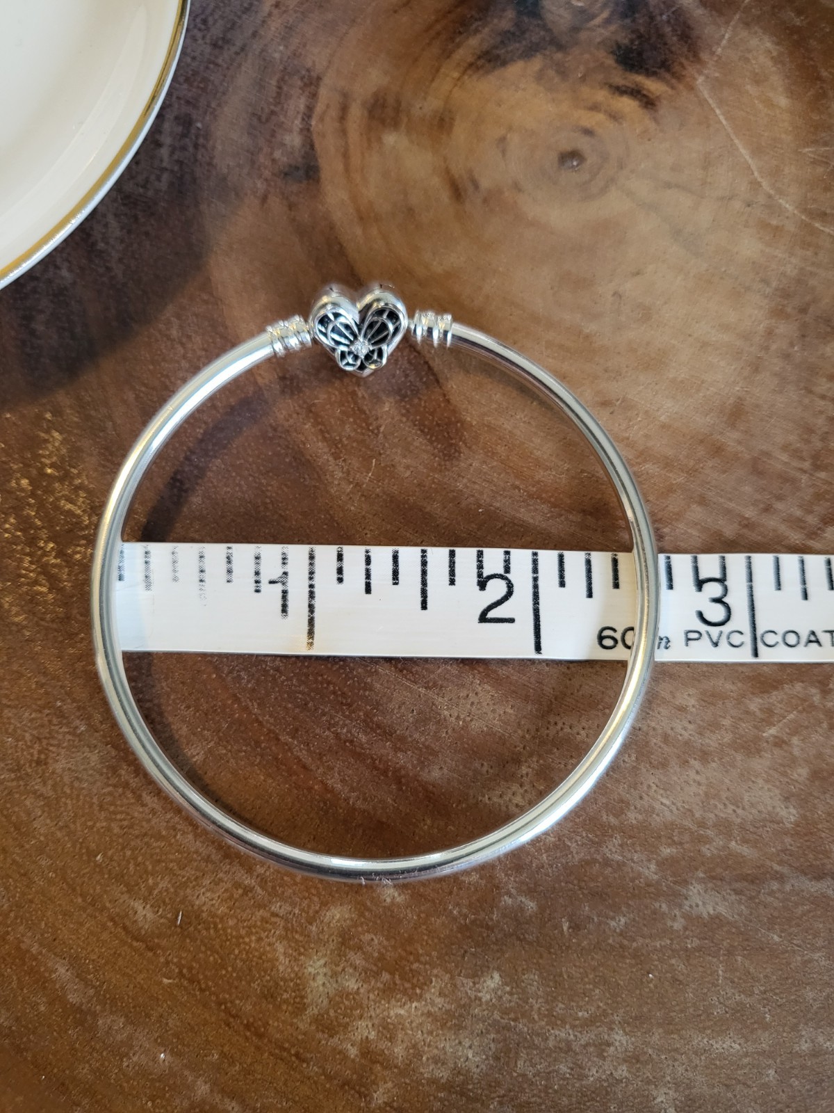 Pandora Moments Heart & Butterfly Bangle New without Size 19cm /7.5 Inches