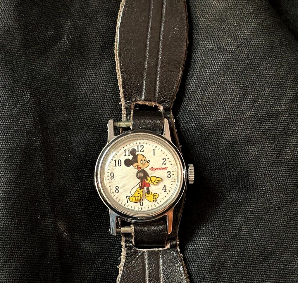 INGERSOLL MICKEY MOUSE DISNEY WRISTWATCH IN GREAT WORKING CONDITION….1950’S